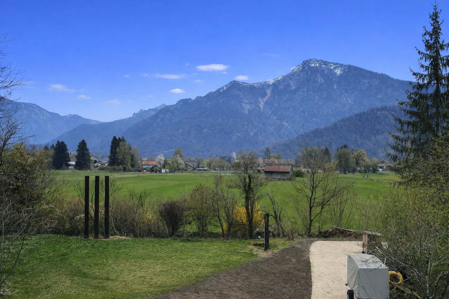 Ausblick vom Grundstück aus