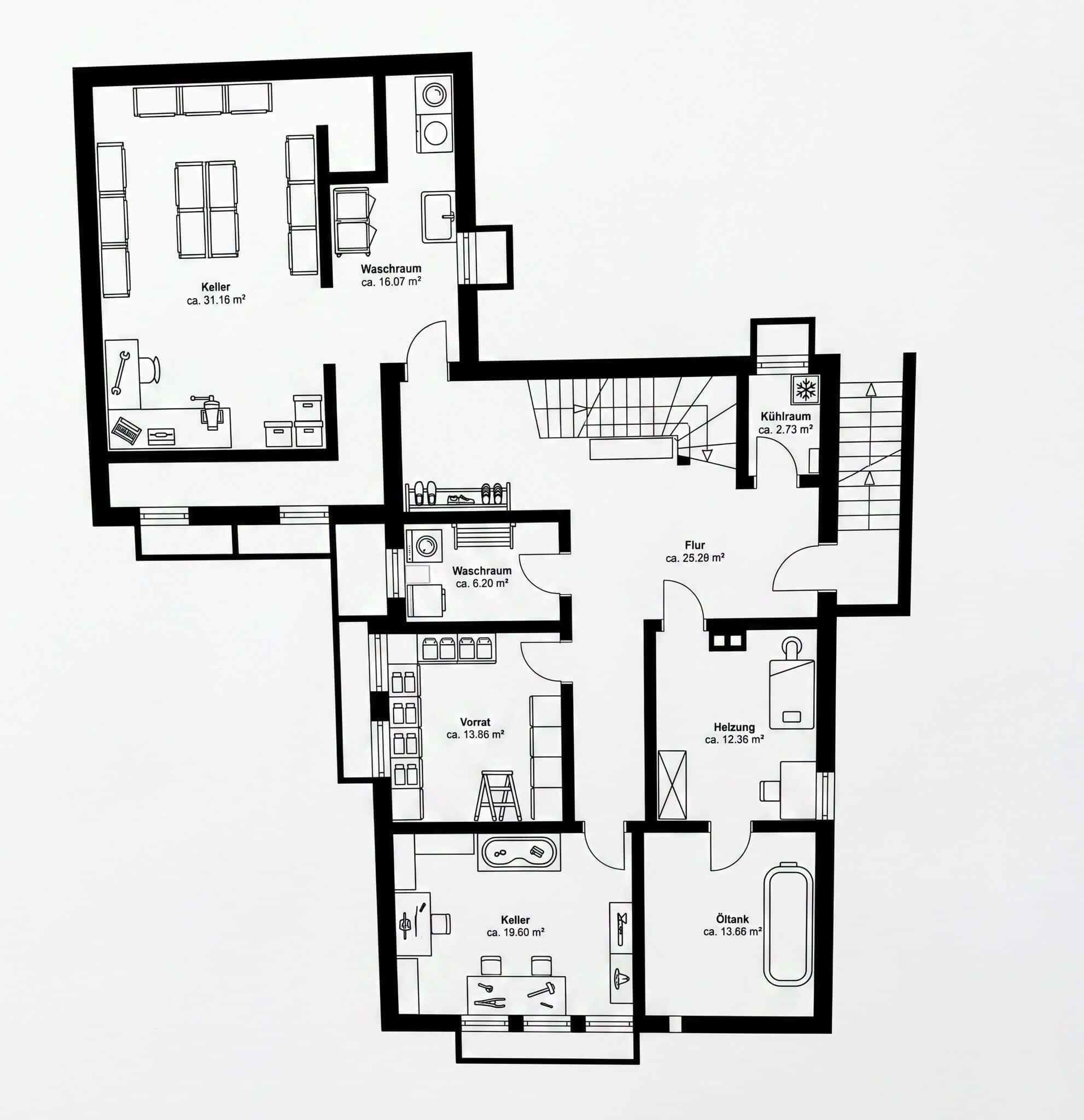 Grundriss Untergeschoss