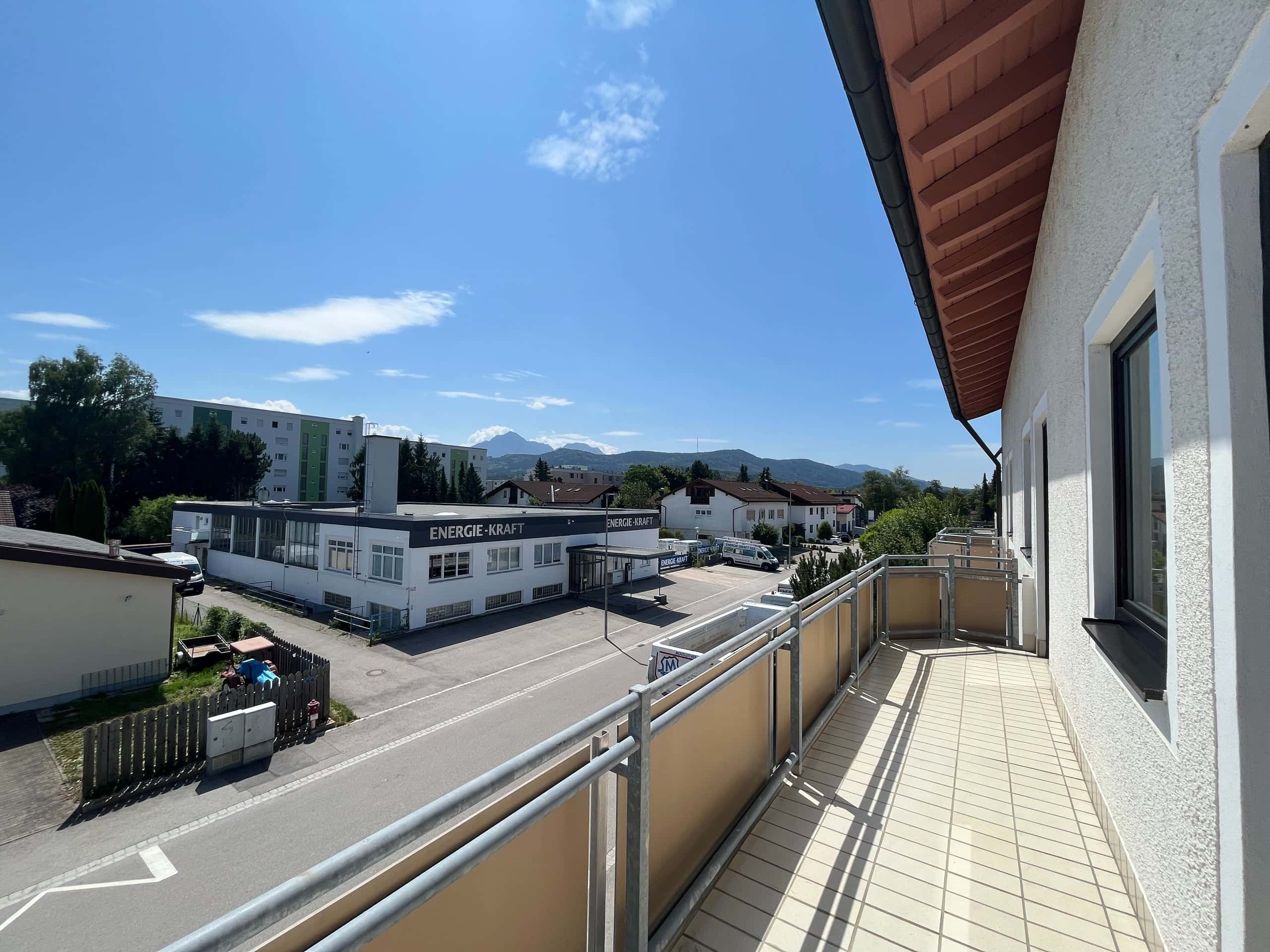 Blick vom Balkon