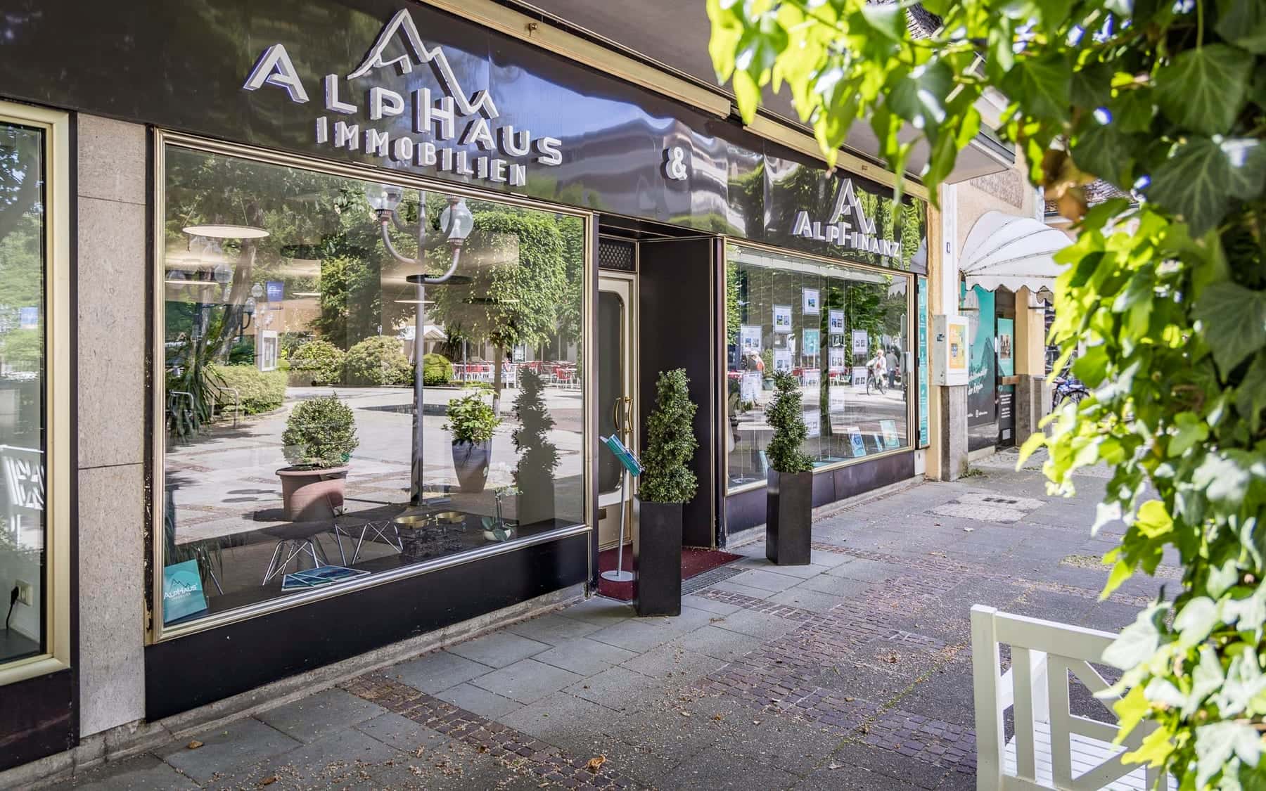 Das Büro von ALPHAUS Immobilien in der Salzburger Straße 4 in Bad Reichenhall